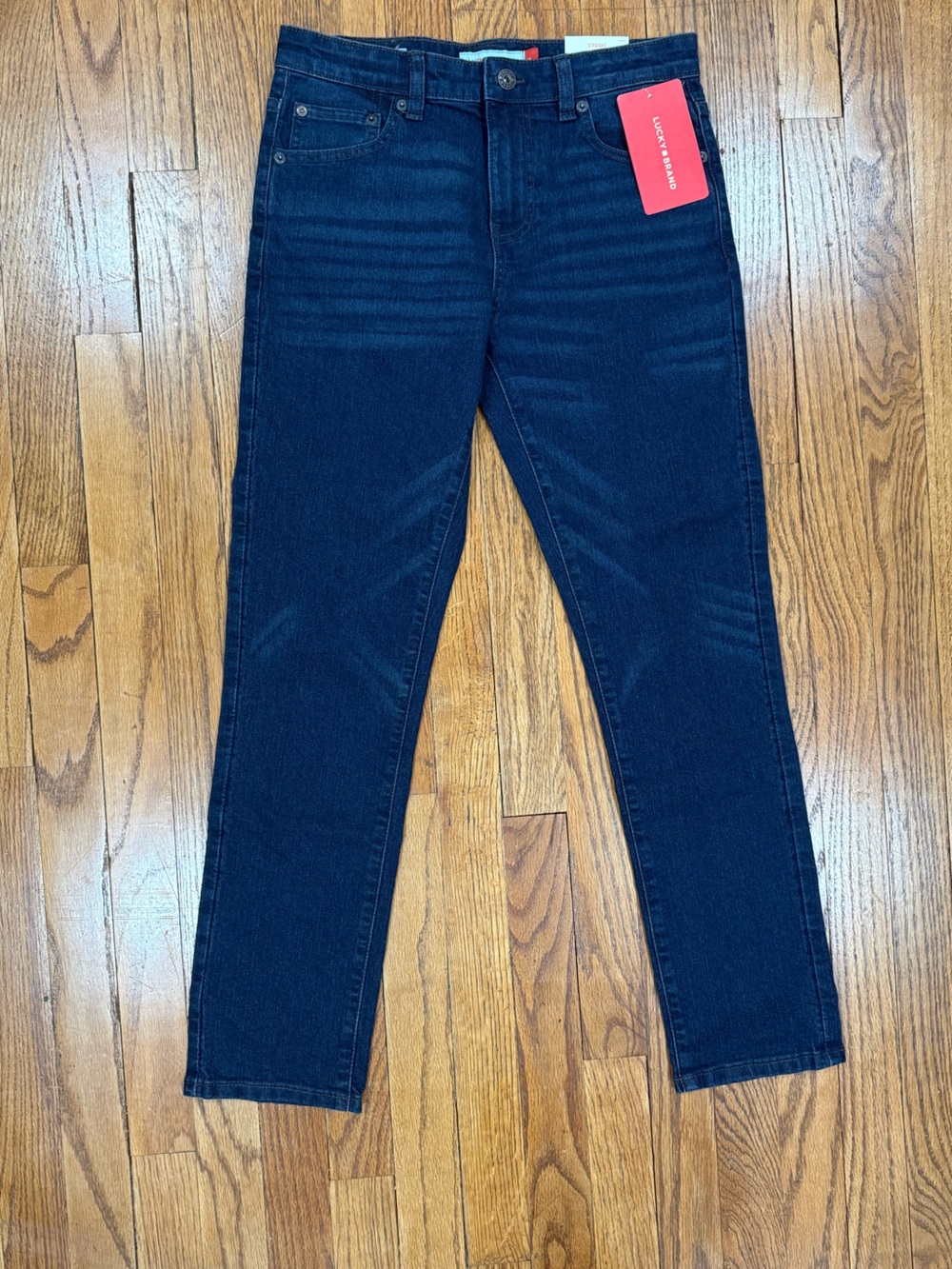 Lucky Brand Boys Jeans Dark Wash Straight Leg Denim Skinny Jeans Boys Size 14